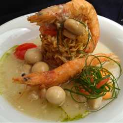 Indo Fu Mie with Cold Jelly Stock and Thick Sauce